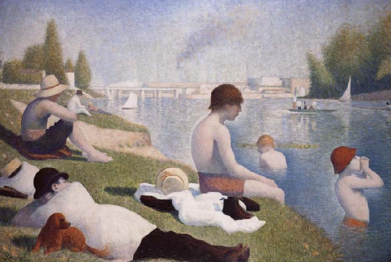 Georges Seurat Bathers at Asnieres France oil painting art